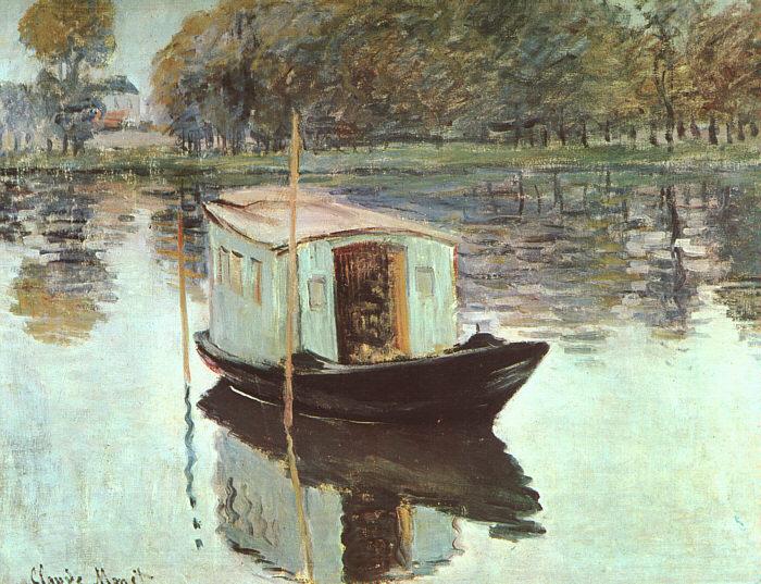 Claude Monet The Studio Boat